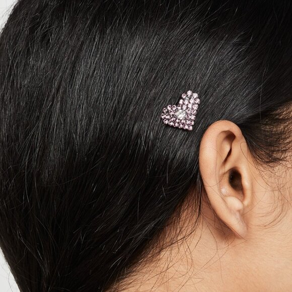 DANNIJO Amari Crystal Heart Bobby Pin main image 4